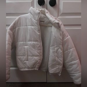 Abound White Puffer Jacket